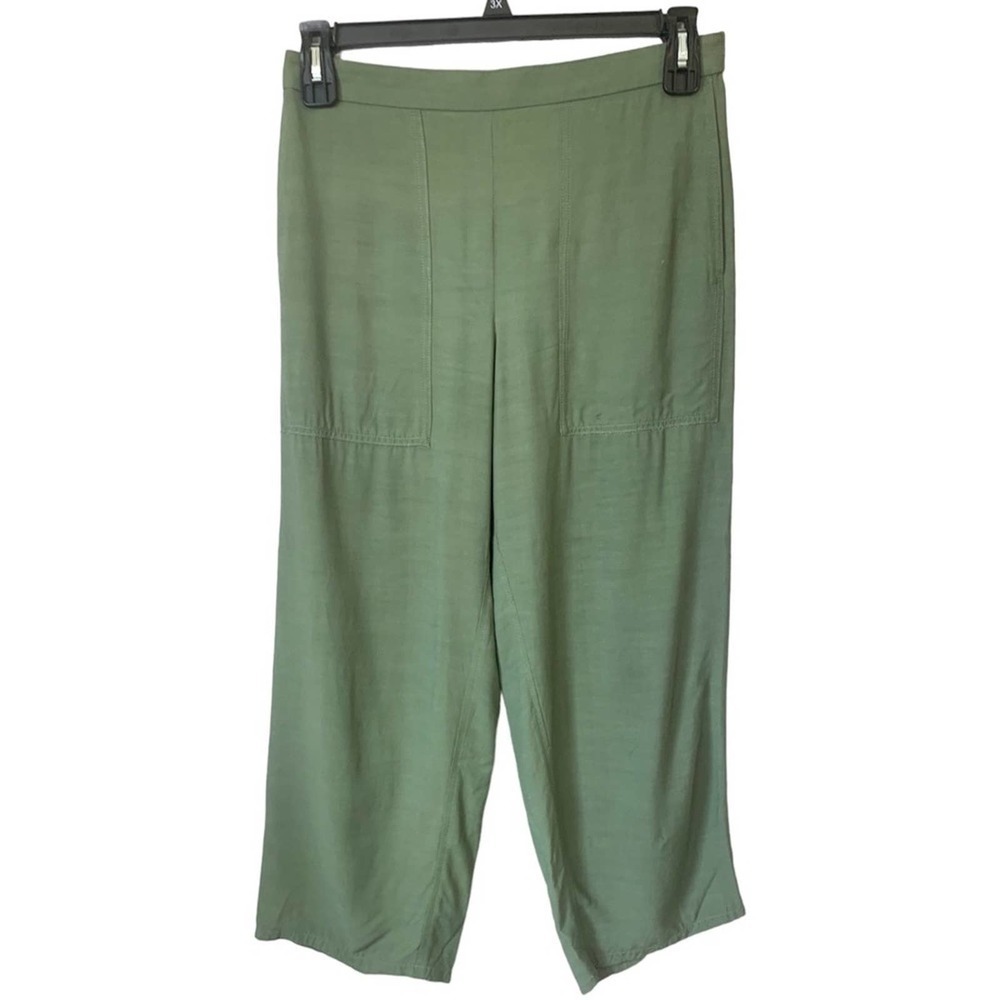 Lemaire Green Wide Leg Pants Size 38